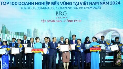 BRG lần thứ 4 được vinh danh Doanh nghiệp Bền vững Việt Nam