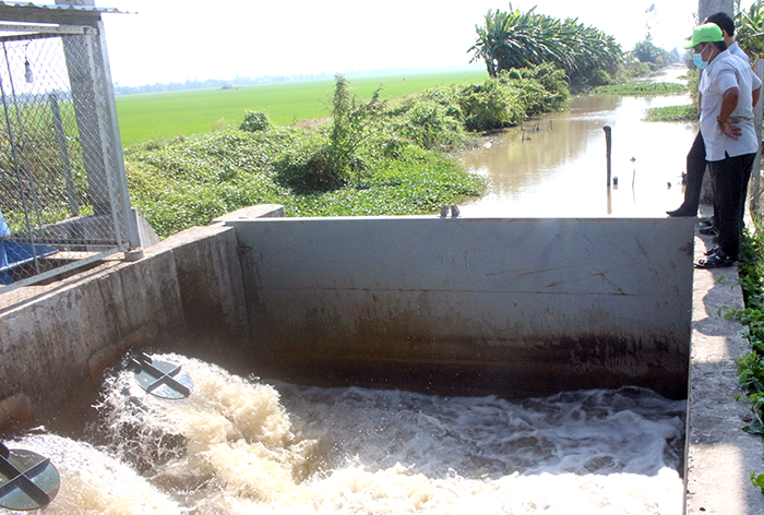 Sử dụng hợp lý nguồn nước ngọt trong mùa khô hạn, xâm nhập mặn 
