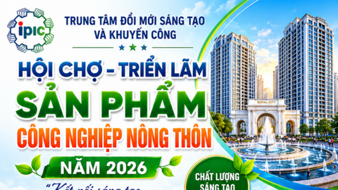 Hơn 300 gian hàng tham gia Hội chợ Triển lãm sản phẩm công nghiệp nông thôn năm 2026