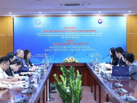 Lễ ký kết Bản ghi nhớ hợp tác về kiểm soát xuất khẩu