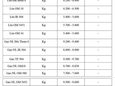 Giá lúa gạo hôm nay ngày 5/7, tuần qua: Lúa, gạo xuất khẩu biến động