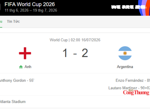 Messi giúp Argentina thắng tuyển Anh 2-1, đưa Argentina vào chung kết World Cup 2026