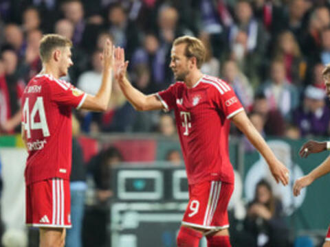 Kane lập cú đúp, Bayern Munich thắng ngược ở Cúp Quốc gia Đức