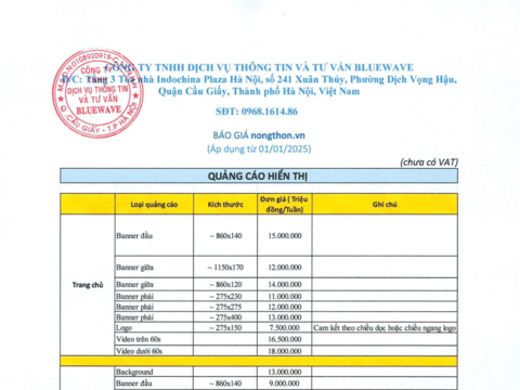BÁO GIÁ QUẢNG CÁO 2025