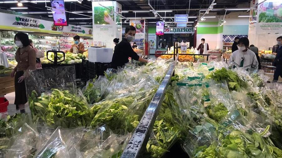 Sau Tết Nguyên đán, giá rau xanh không có nhiều biến động