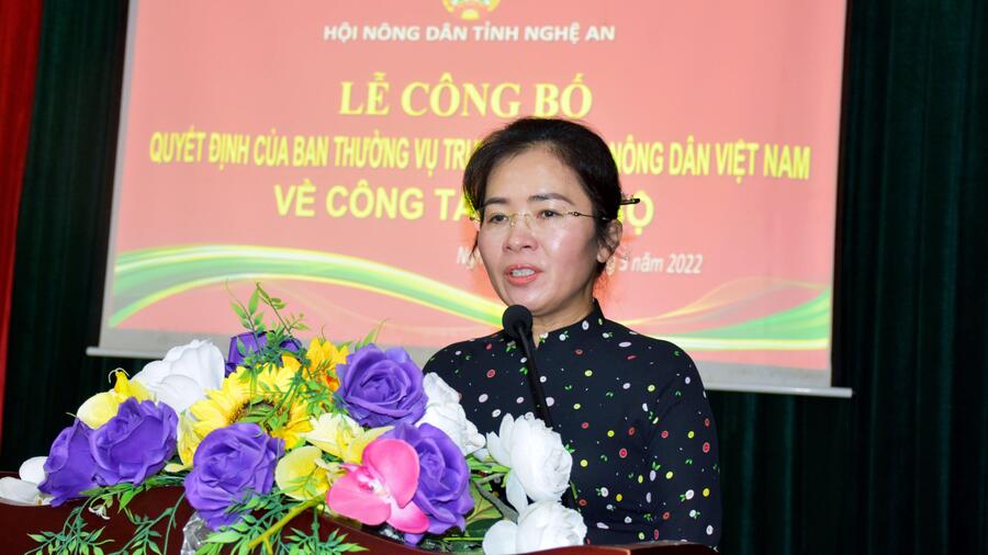 Hội Nông dân tỉnh Nghệ An có tân Phó Chủ tịch