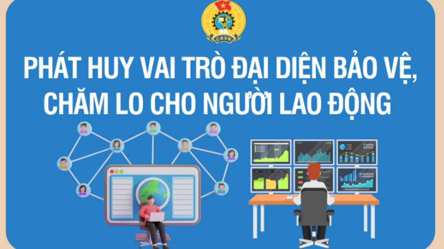Phát huy vai trò đại diện bảo vệ, chăm lo cho người lao động