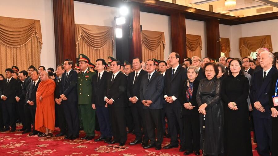 Xúc động chứng kiến phút truy điệu Tổng Bí thư Nguyễn Phú Trọng