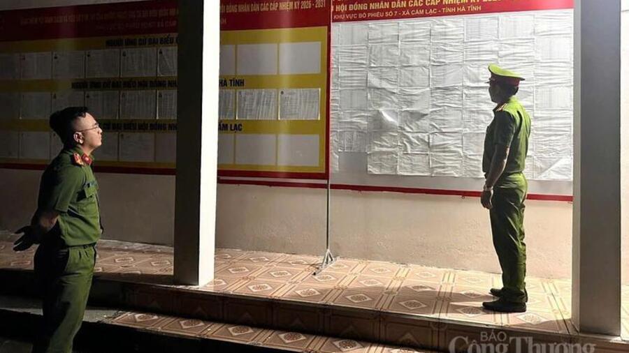 Công an Hà Tĩnh chủ động từ sớm, giữ vững địa bàn bầu cử