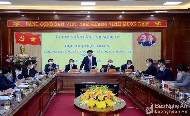 Nghệ An triển khai công tác bảo hiểm xã hội, bảo hiểm y tế năm 2022
