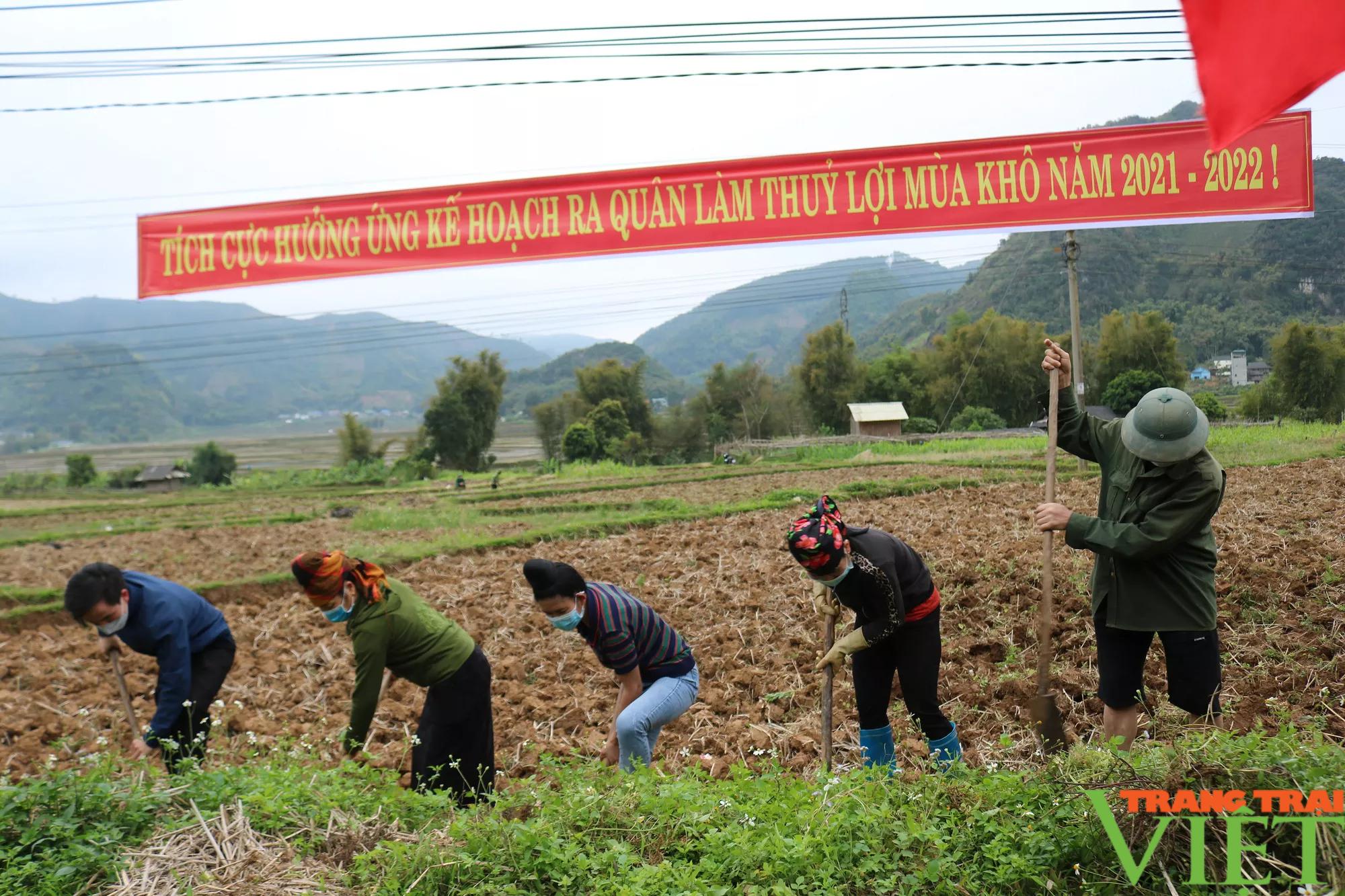 Nông thôn Tây Bắc: Thuận Châu phát động toàn dân ra quân làm thủy lợi mùa khô năm 2022 - Ảnh 2.