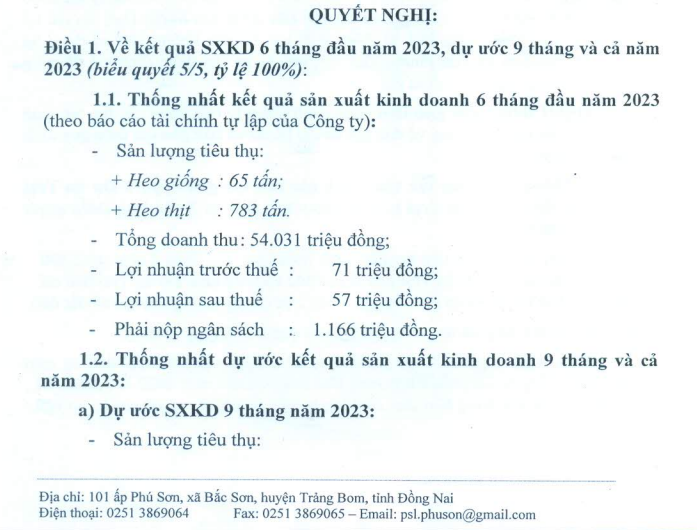 Giá lợn hơi khó vực dậy, 'ông lớn' Chăn nuôi Phú Sơn bất ngờ công bố ước tính lợi nhuận 9 tháng lạc quan - Ảnh 1.