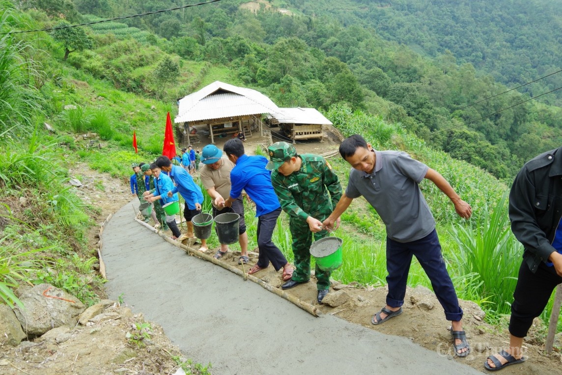 Bộ đội Biên phòng Thàng Tín (Hà Giang): Ra quân chiến dịch Thanh niên tình nguyện hè 2024