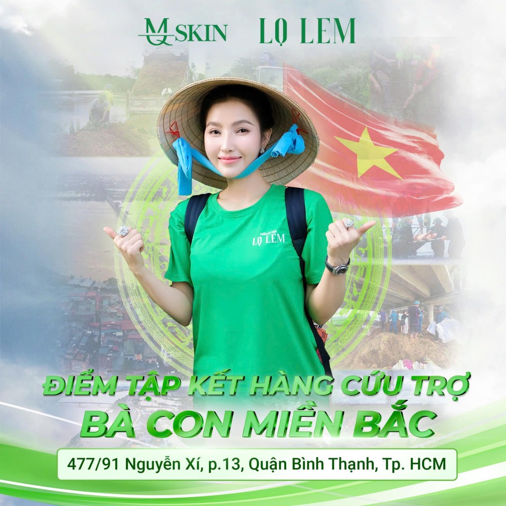 Thẩm mỹ viện Lọ Lem ủng hộ 200 triệu đồng cho bà con vùng lũ và tổ chức “chuyến xe 0 đồng” vận chuyển các nhu yếu phẩm thiết yếu cho đồng bào miền Bắc