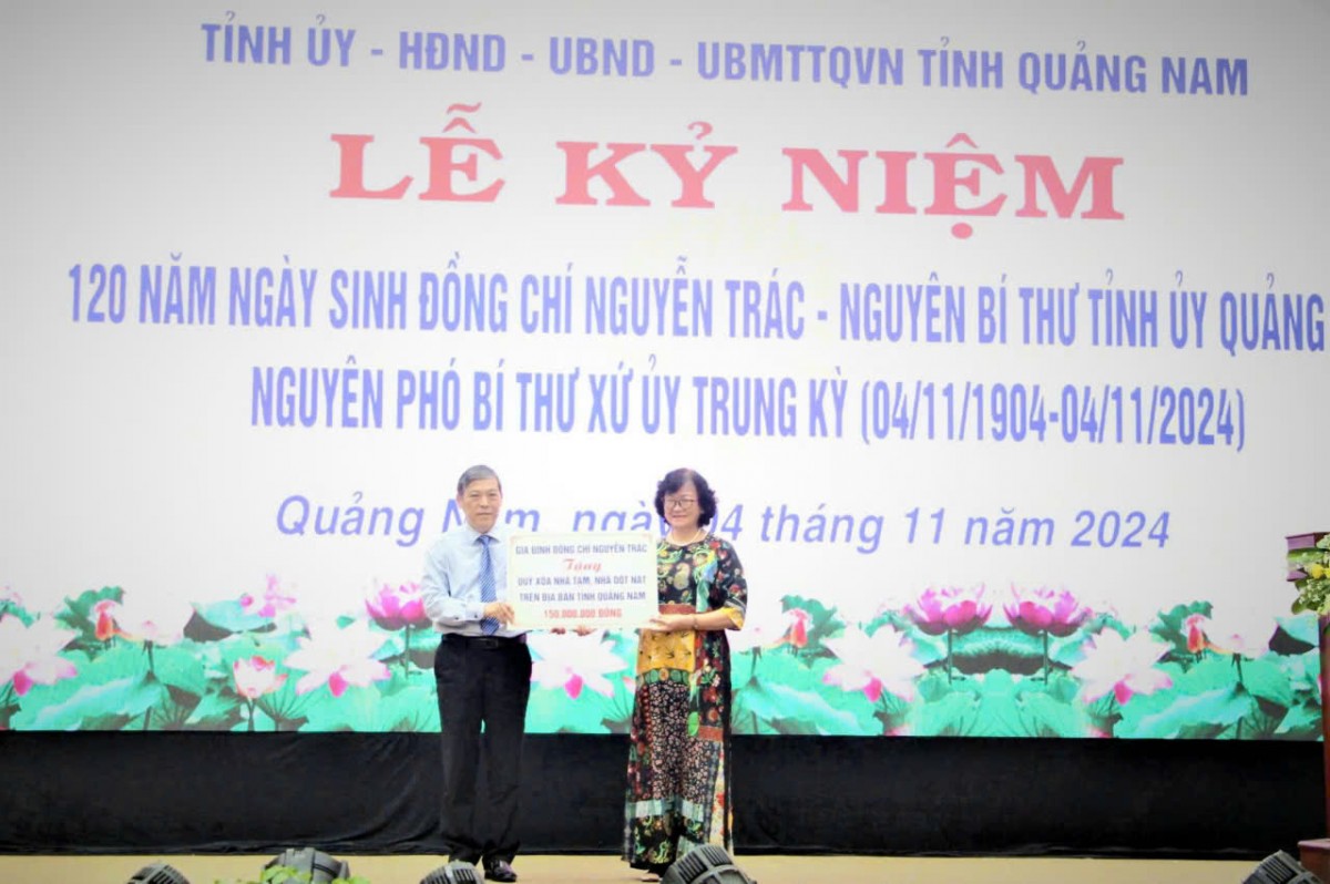 Quảng Nam: Kỷ niệm 120 năm ngày sinh nguyên Bí thư Tỉnh uỷ Nguyễn Trác Quảng Nam: Kỷ niệm 120 năm ngày sinh nguyên Bí thư Tỉnh ủy Nguyễn Trác