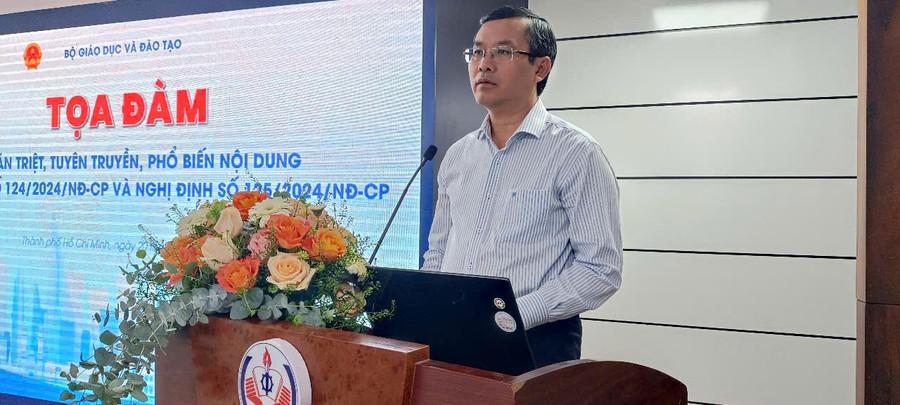 PGS.TS Nguyễn Văn Phúc - Thứ trưởng Bộ GD&ĐT. (Ảnh: Quốc Hải) ad4e46cd82dc3f8266cd.jpg