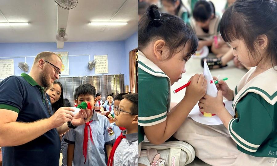 Việc triển khai STREAM ENGLISH được tiến hành ở các Trường tiểu học, THCS địa bàn Thành phố Huế và bước đầu cho kết quả tốt. 1.jpg