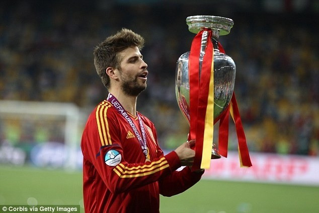 Gerard Pique giành mọi danh hiệu cao quý trong sự nghiệp cầu thủ. pique.jpg