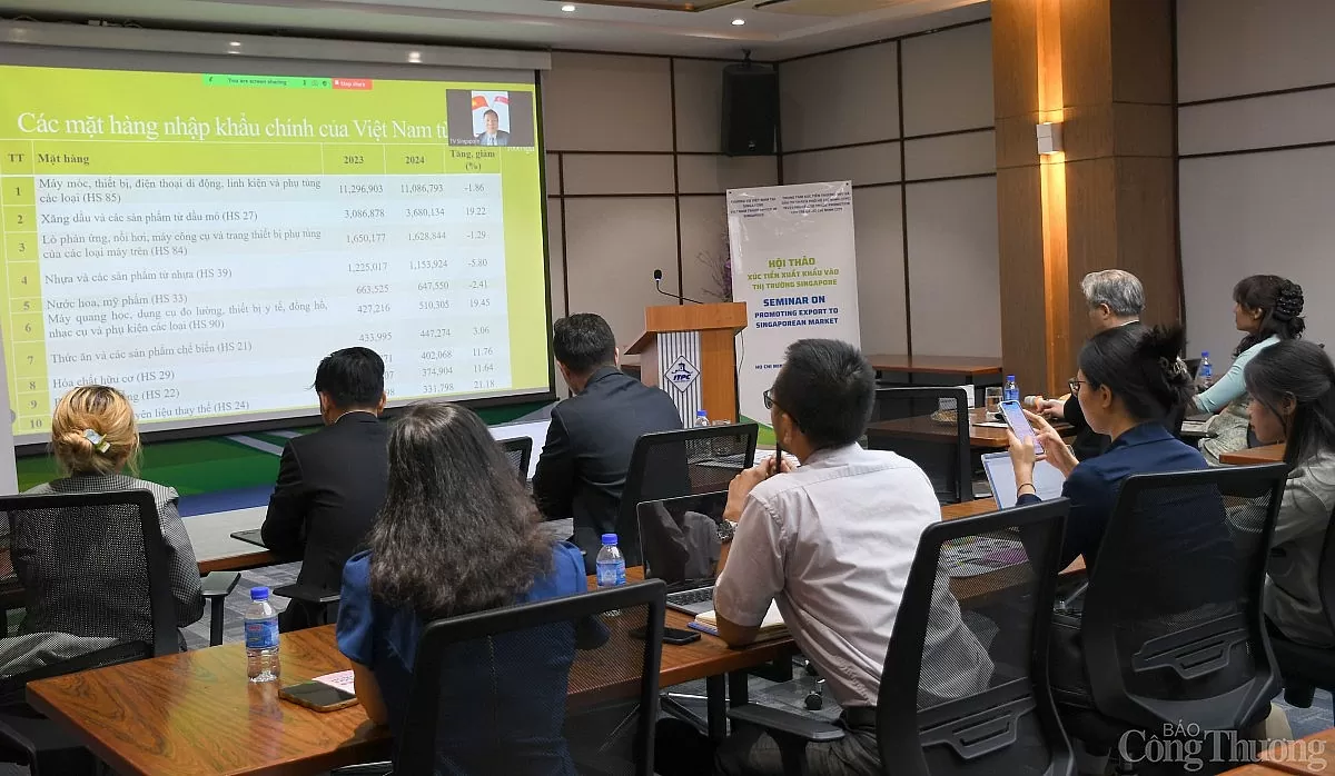 Dư địa xuất khẩu hàng hóa thị trường Singapore còn rất lớn Dư địa xuất khẩu hàng hóa sang Singapore còn rất lớn