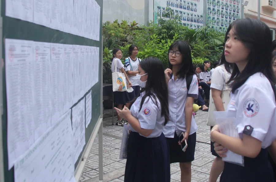 Học sinh TPHCM tham gia kỳ thi lớp 10 năm học 2024-2025.