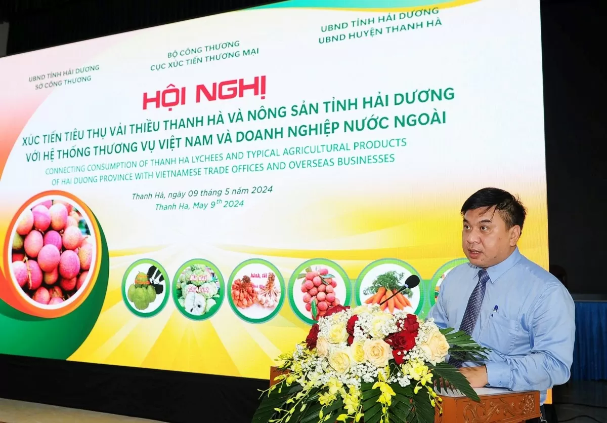 Hải Dương tích cực xúc tiến thương hiệu vải thiều Thanh Hà