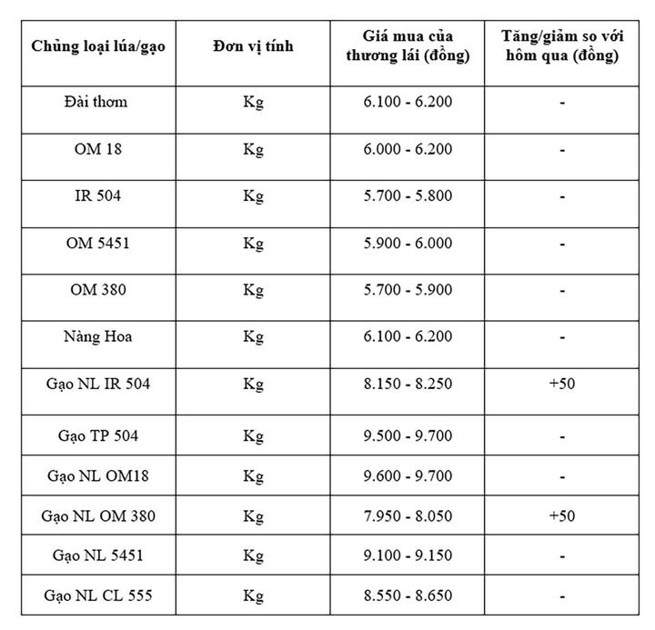Bảng giá mang tính tham khảo
