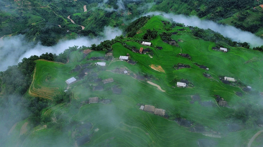 Mỗi mùa, Bản Phùng lại khoác lên mình một tấm áo mới, mang đến những trải nghiệm khác nhau cho du khách. (Ảnh: Định Đặng). 1000040030.jpg