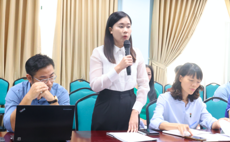 Bà Hoàng Hoài Hạnh, Phó Trưởng phòng Ngành hàng, Cục Xuất nhập khẩu, Bộ Công Thương. Ảnh: Đỗ Nga