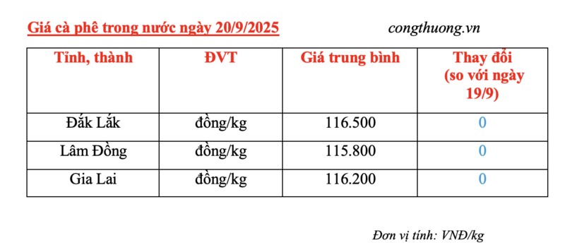 Giá cà phê hôm nay 20/9/2025: Trong nước đi ngang - 4