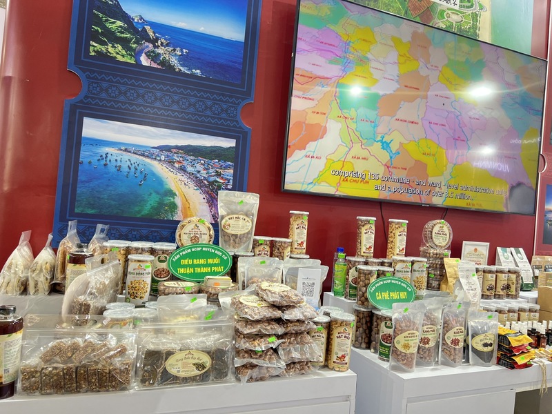 Sản phẩm nông sản chủ lực của Gia Lai trưng bày tại hội chợ