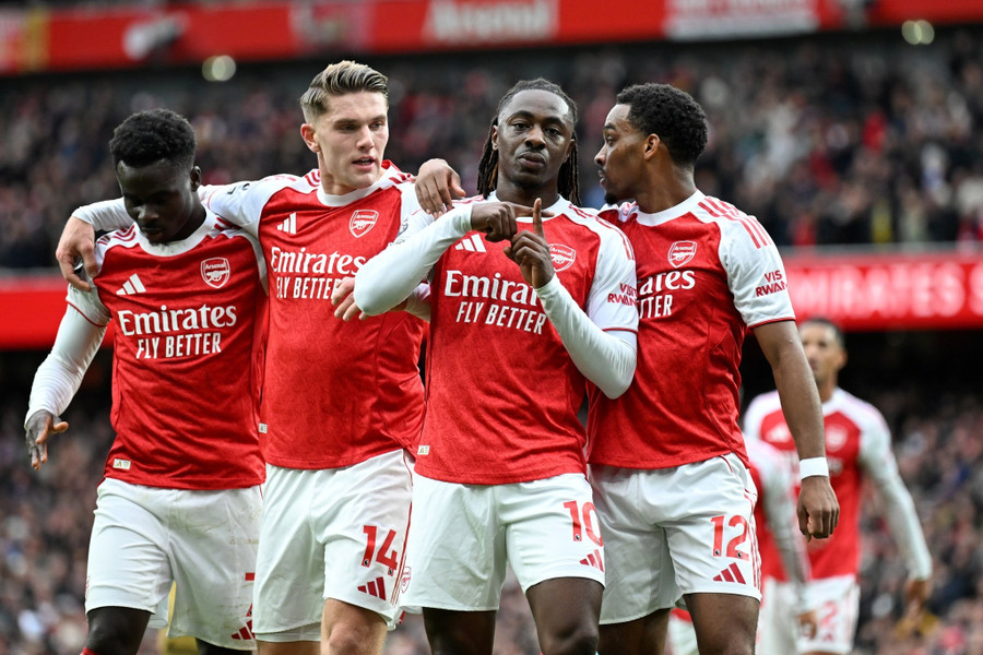 Arsenal hiện đang dẫn đầu với 22 điểm sau 9 trận ở Ngoại hạng Anh. arsenal-1.jpg