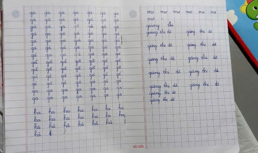 Những nét chữ của các học viên lớp xóa mù chữ đem lại hi vọng về tương lai tươi sáng hơn. dao-san-4.jpg