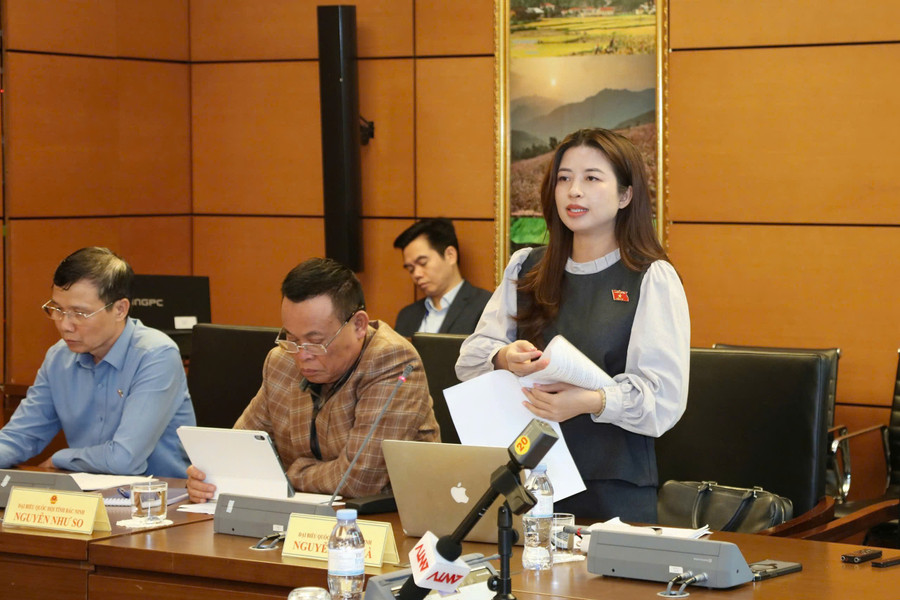 Đại biểu Quốc hội Nguyễn Thị Hà phát biểu trong phiên thảo luận tại tổ, Kỳ họp thứ 10, Quốc hội khoá XV. cung-kien-tao-nen-giao-duc-viet-nam-vung-vang-but-pha-2.jpg