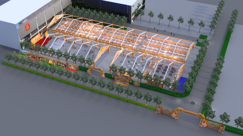 Mặt bằng sự kiện tại TTTM The Linc, KĐT Park City, đường Lê Trọng Tấn, Dương Nội, Hà Nội.