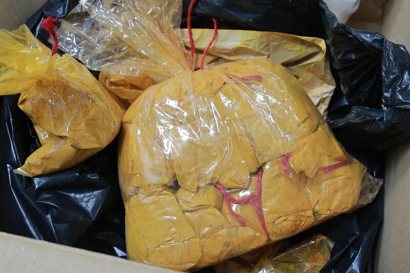 Chất Vàng O bị thu giữ. Ảnh: Bộ Công an