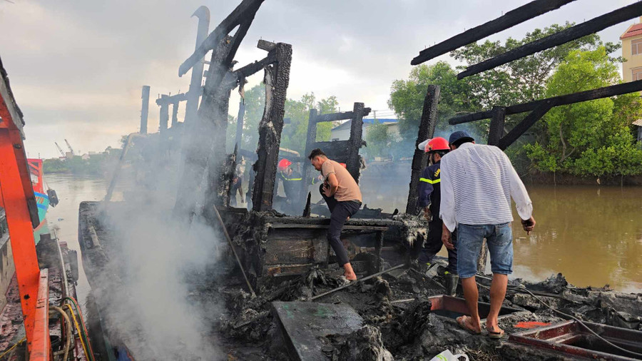 Ước thiệt hại tài sản vụ cháy hơn 600 triệu đồng. 655376437-2300716100340030-6551775459259683334-n.jpg