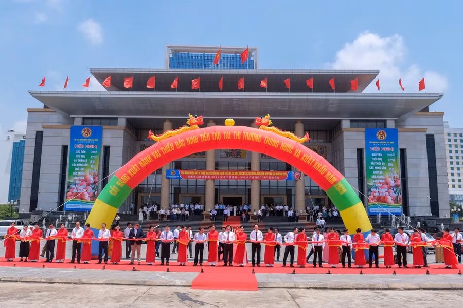 Lễ cắt băng xuất hành vải thiều Bắc Ninh tiêu thụ tại các thị trường trong nước và xuất khẩu. a-nen.jpg