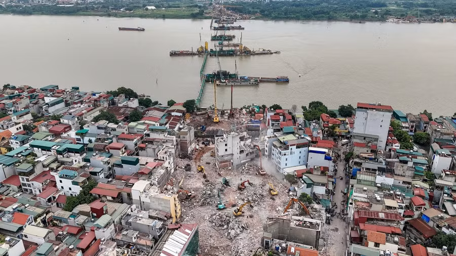 Hà Nội đang giải phóng mặt bằng nhiều dự án lớn. duanlon.jpg