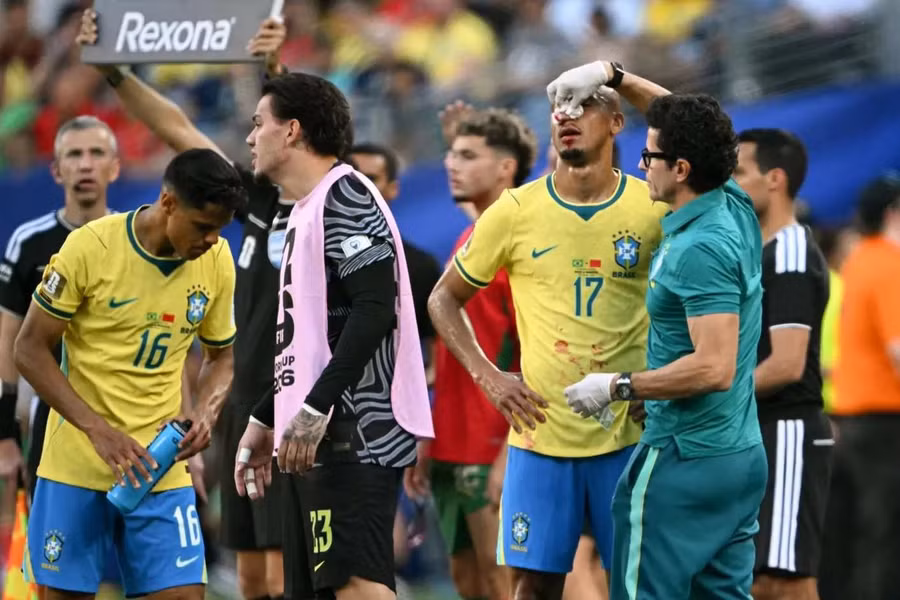 Dù thi đấu đầy nỗ lực nhưng Brazil cũng chỉ có kết quả hòa Morocco 1-1 ở lượt trận ra quân tại World Cup 2026. brazil.jpg