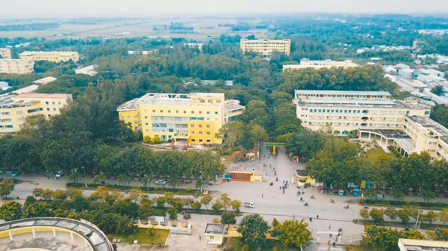 Một góc Đại học Trà Vinh.