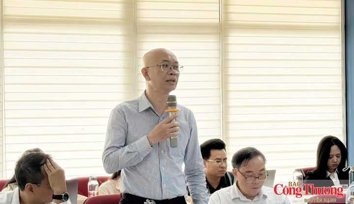 Ông Trần Thanh Hải, Phó Cục trưởng Cục Xuất nhập khẩu (Bộ Công Thương) chia sẻ tại Tọa đàm.