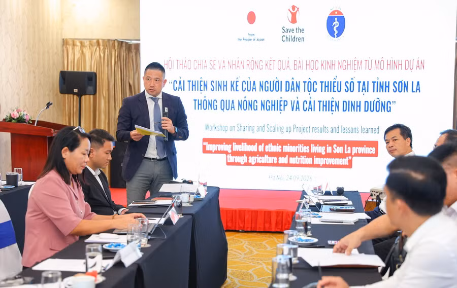 Chuyên gia chia sẻ tại hội thảo. Ảnh: BTC. hoa-9380.jpg