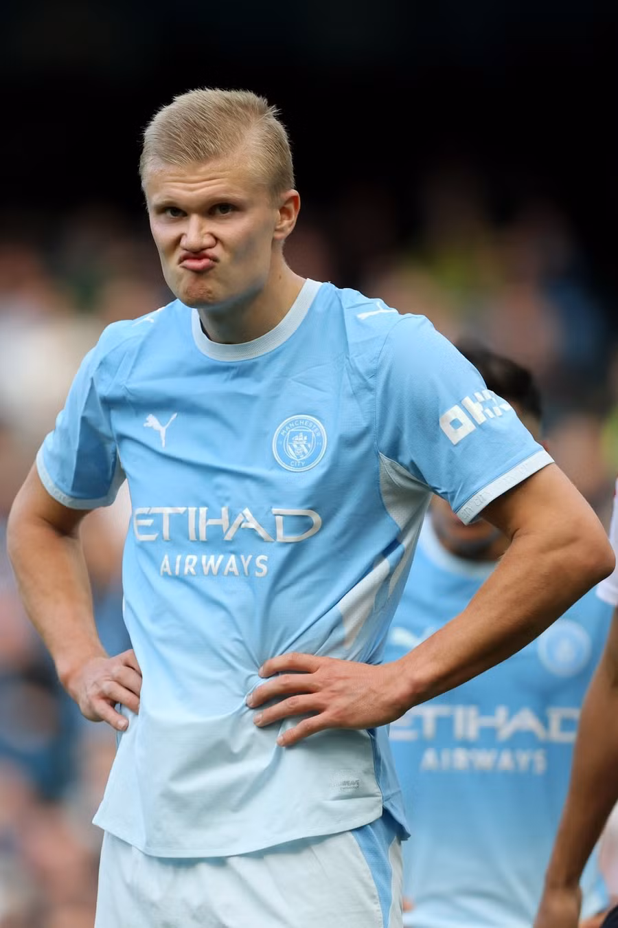 Tiền đạo Erling Haaland cùng Man City đang dẫn đầu Ngoại hạng Anh. Ảnh: Getty Images. man-city.jpg