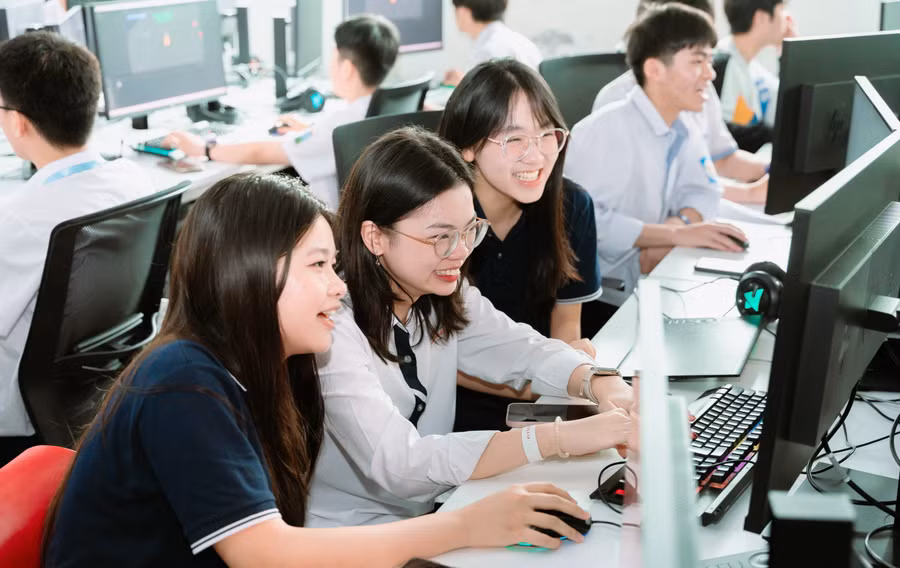 Một lớp học của BUV.