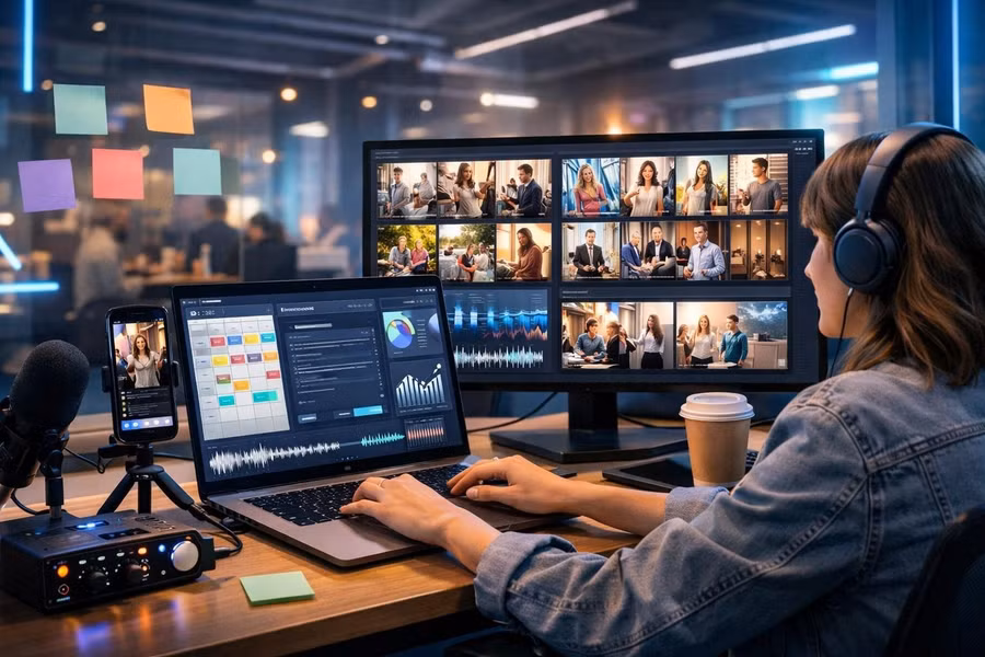 Với công nghệ làm phim AI, một người có thể vận hành cả “studio” - Ảnh minh họa.