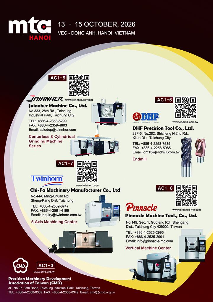 Doanh nghiệp máy công cụ Đài Loan (Trung Quốc) tham gia MTA Hanoi 2026 - 3