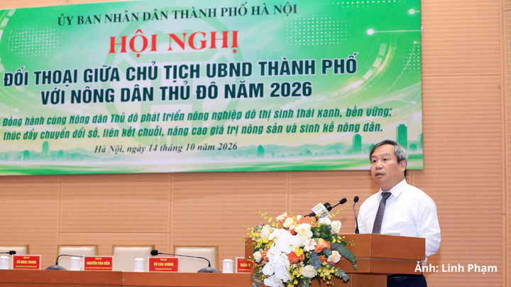 Chủ tịch UBND thành phố Hà Nội Vũ Đại Thắng phát biểu chỉ đạo tại hội nghị.