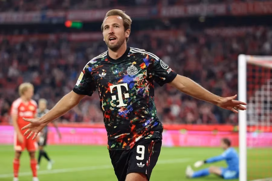 Harry Kane đạt thỏa thuận nguyên tắc gia hạn với Bayern Munich đến năm 2029, qua đó tiếp tục gắn bó với đội bóng Đức trong giai đoạn cuối sự nghiệp đỉnh cao. Ảnh: AFP. kan3.jpg