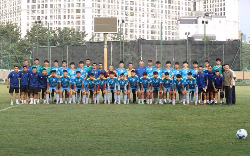 U17 Việt Nam đá một loạt trận giao hữu trước thềm FIFA U17 World Cup 2026. Ảnh: VFF.